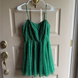 Green Polka Dot Dress